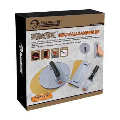 Комплект за ръчно шлайфане Rollingdog SURFEX Elite 16 части 90159