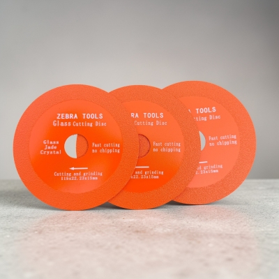 КОМПЛЕКТ Диамантен диск за рязане на стъкло/керамика - 115мм -- 3 броя Zebra Tools