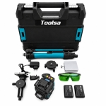 Лазерен нивелир Toolsa - 4D +  тринога до 100см  + ПОДАРЪК ЗЕЛЕНА МИШЕНА