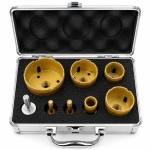 Комплект боркорони в куфар - 7бр+ адаптер Toolsa professional