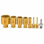 Комплект боркорони в куфар - 7бр+ адаптер Toolsa professional