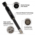 Диамантена боркорона 6 8 10 mm SHDIATOOL