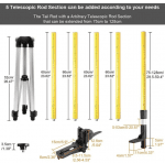 Телескопичен статив 370см Huepar LP36 за лазерен нивелир