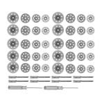 Мини режещи дискове с аксесоари -  50 броя 
