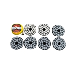 Комплект мини шкурки за сухо полиране/тип пчелна пита / + държач --50мм