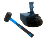 Комплект инструменти за монтаж на ламинат – гумен чук и издърпващ инструмент/вендуза