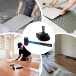 Комплект инструменти за монтаж на ламинат – гумен чук и издърпващ инструмент/вендуза