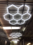 Led осветление пчелна пита - 7 Хексагона