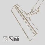 Назъбена шпатула маламашка Rollingdog 600мм 50561