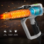 Пистолет за горещ въздух Huepar HG01/ 2000W / LCD дисплей / 50°C–600°C / 6 степени на въздушния поток